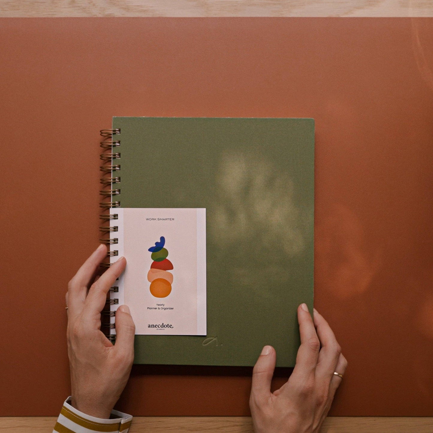 The Yearly Planner -Undated 52 week planner - Spiral Bound : Olive