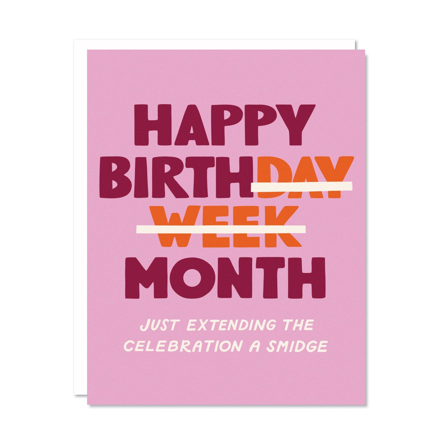 Birth Month - Belated Birthday Card