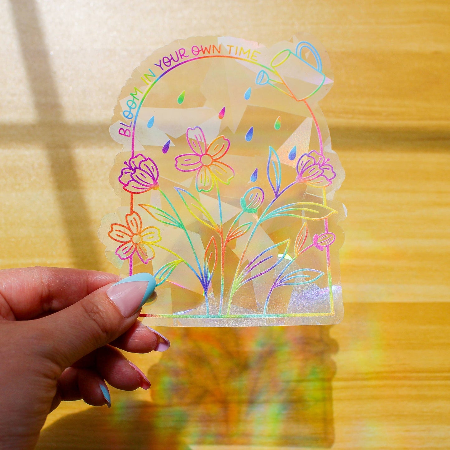 Bloom in Your Own Time Rainbow-Making Suncatcher