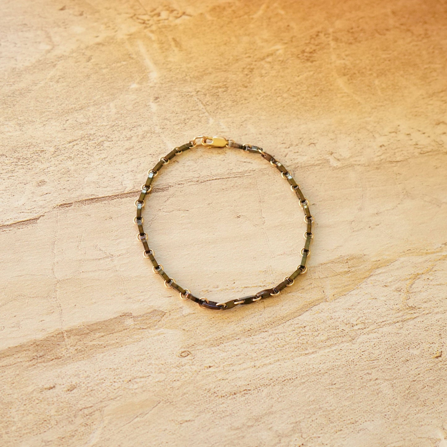 Grace Bracelet: Peach Luster / 6"