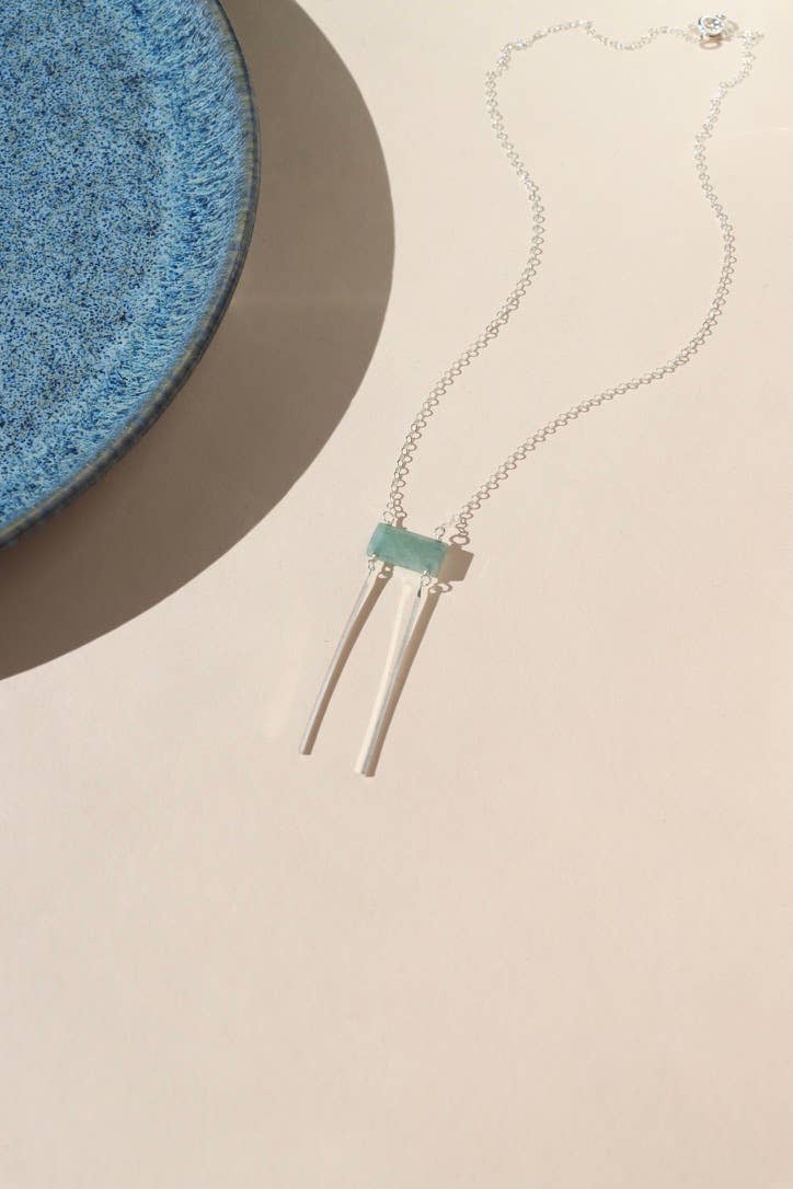 Waterfall Pendant I Sterling Silver / 16"