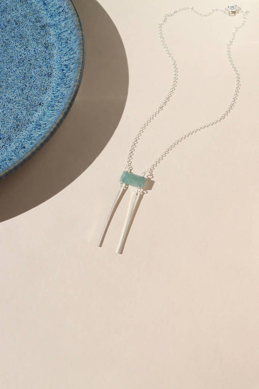 Waterfall Pendant I Sterling Silver / 16"