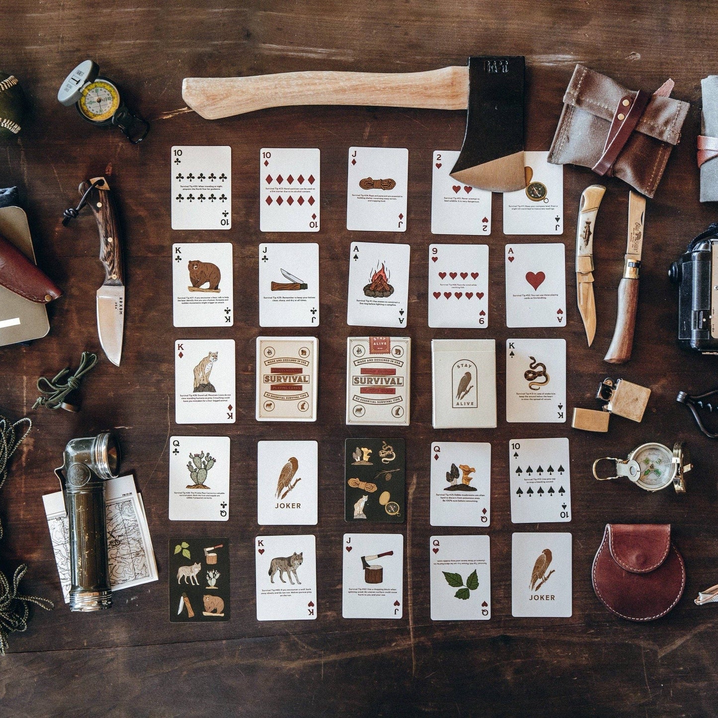 Survival Playing Cards - Cream