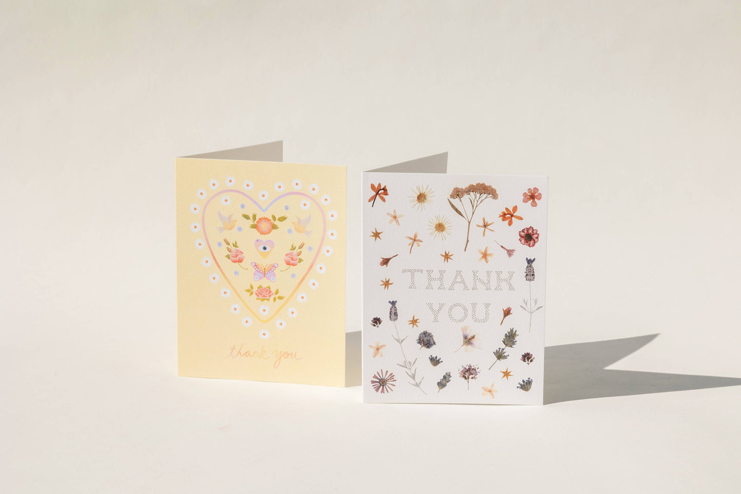 Spring Heart Thank You Card