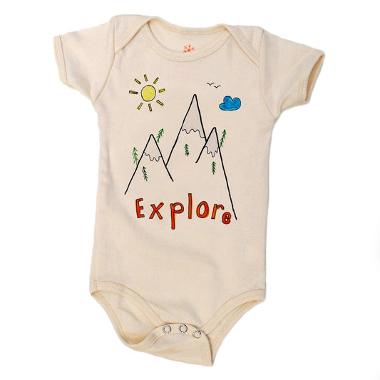 Explore - Baby Organic Onesie: 6-12m onesie