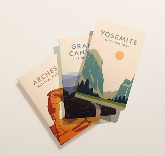 National Park Notebooks / Grand Canyon, Arches, Yosemite