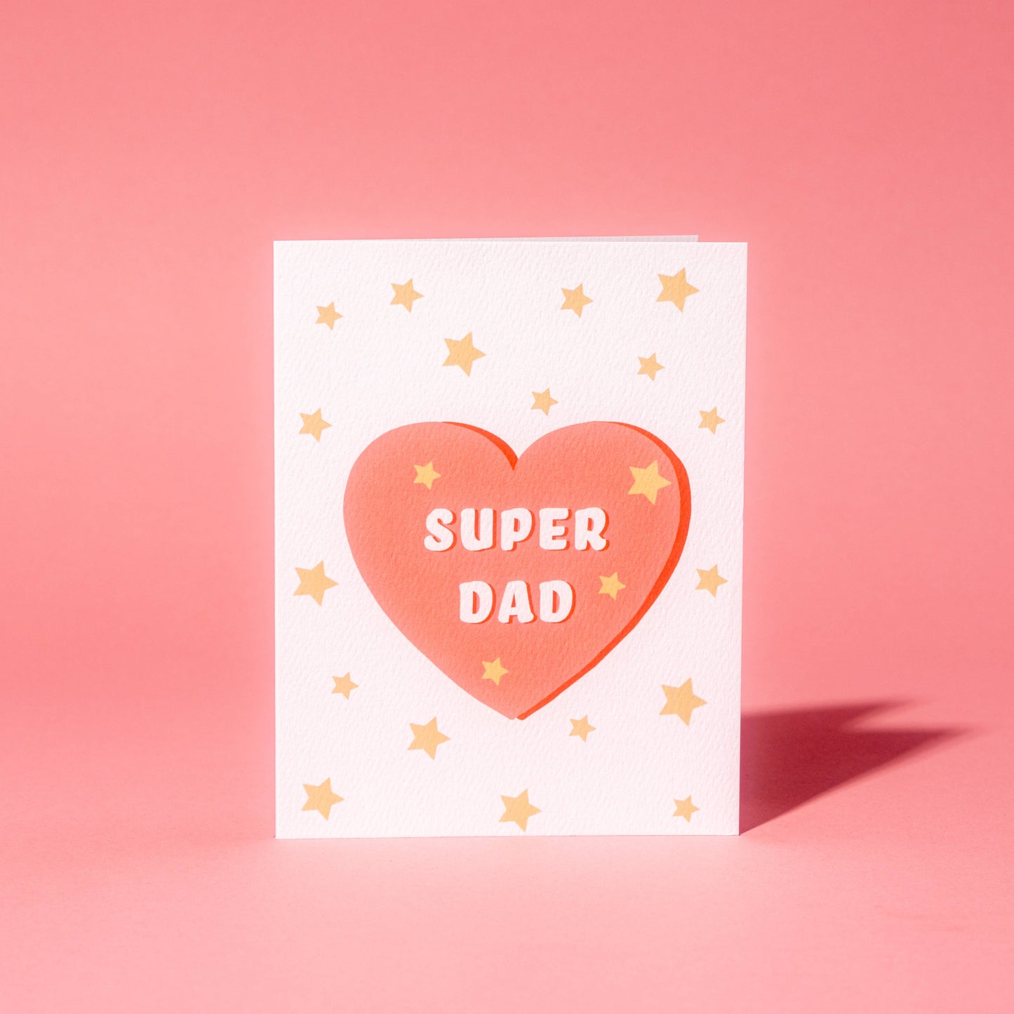 Super Dad Heart Father's Day Card