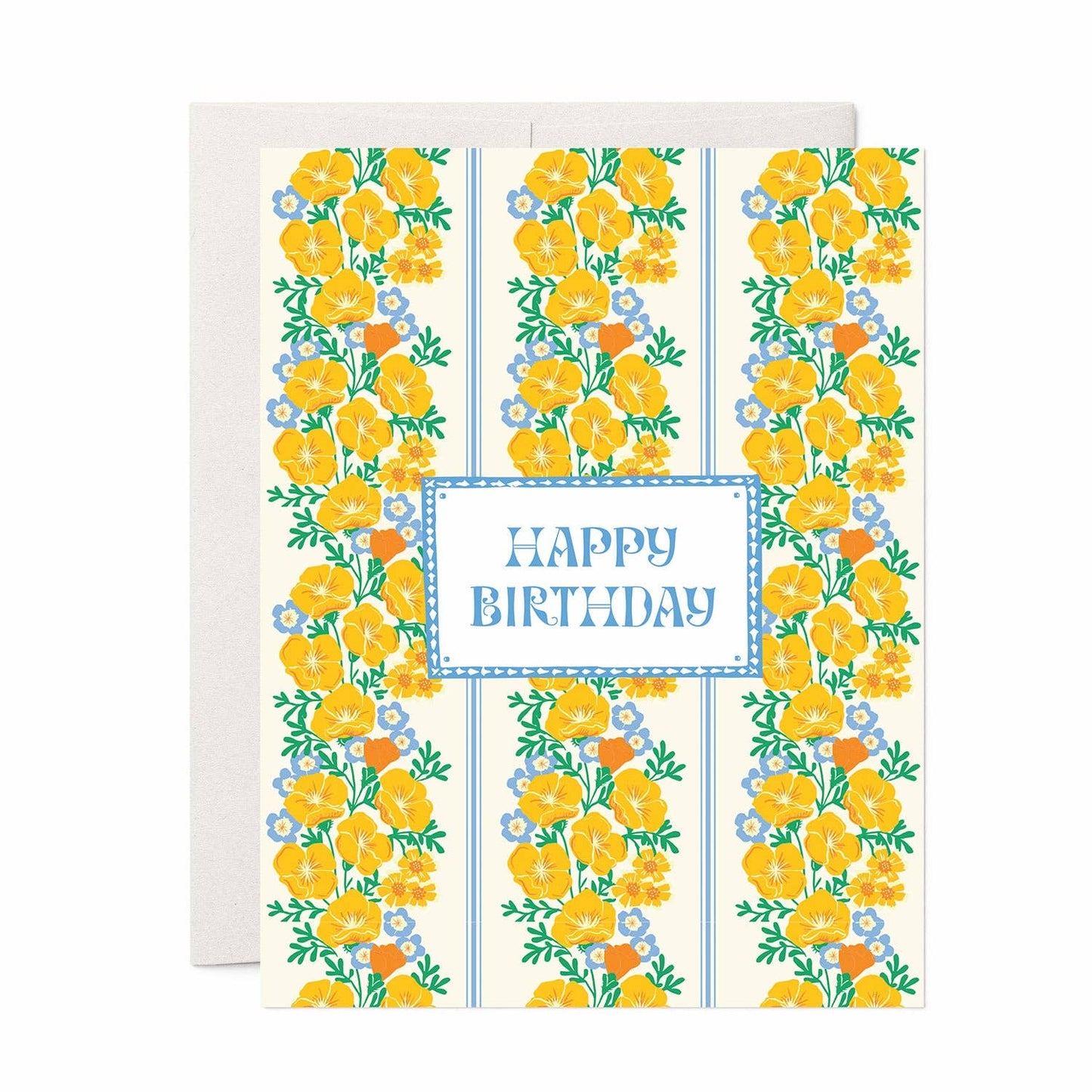 Poppy Happy Birthday Greeting Card