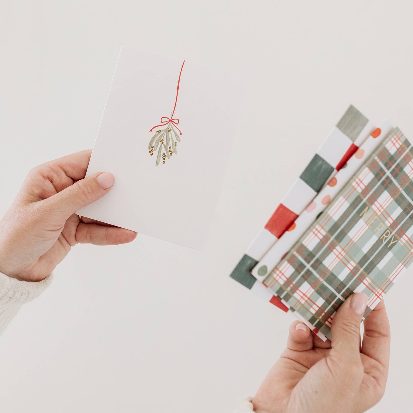 Mistletoe Greeting Card