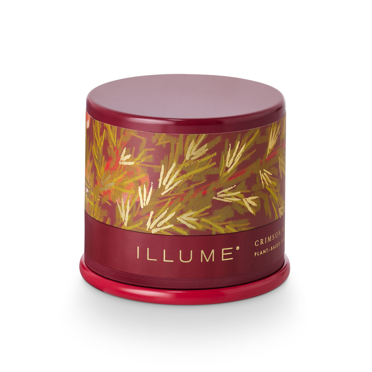 Illume 3 oz. Demi Vanity Tin Candle | Crimson Woods