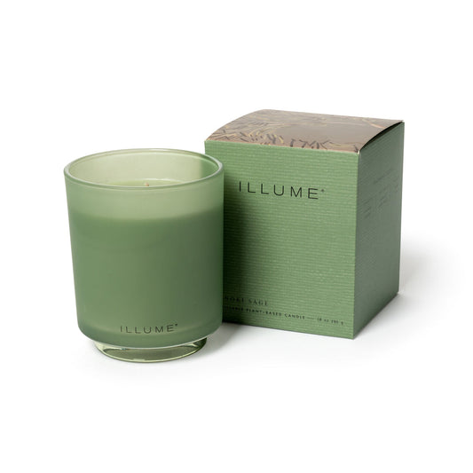 Illume 10 oz Boxed Glass Candle | Hinoki Sage