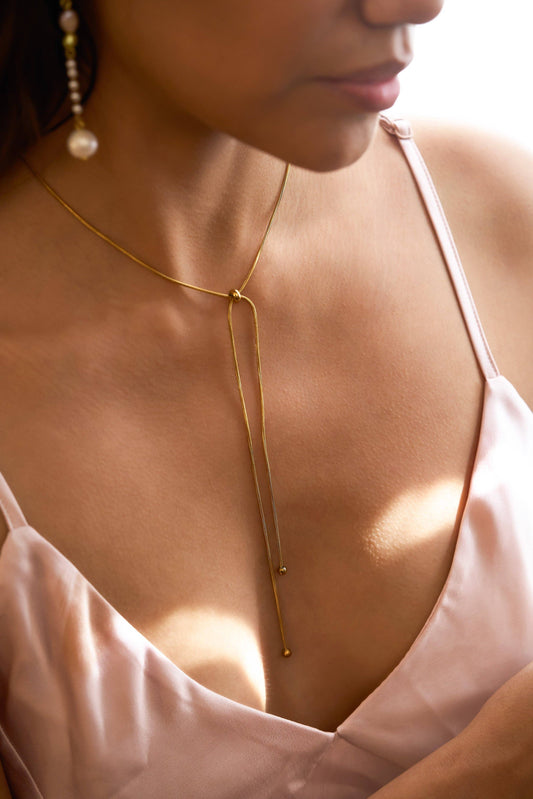 Houston Bolo Necklace | Gold