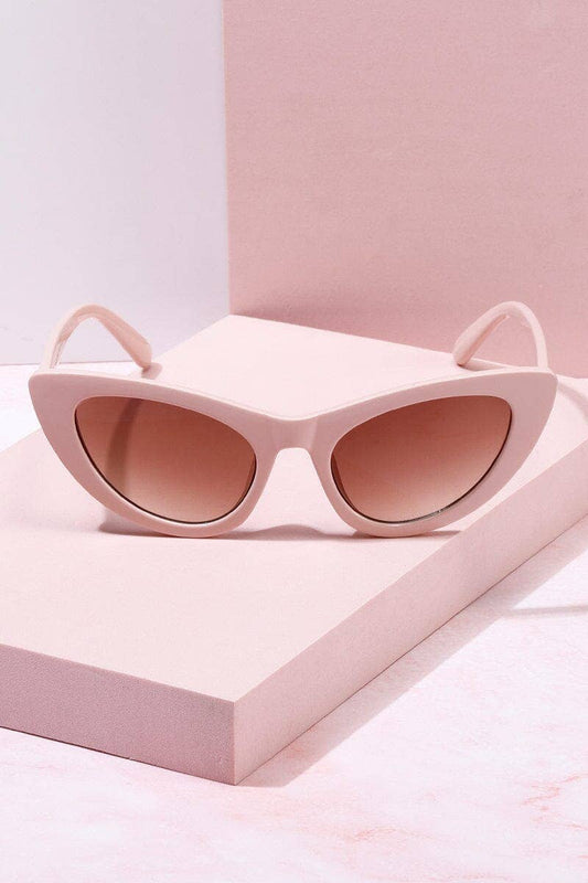 Capri Cateye Frame Sunglasses | Salmon/Brown