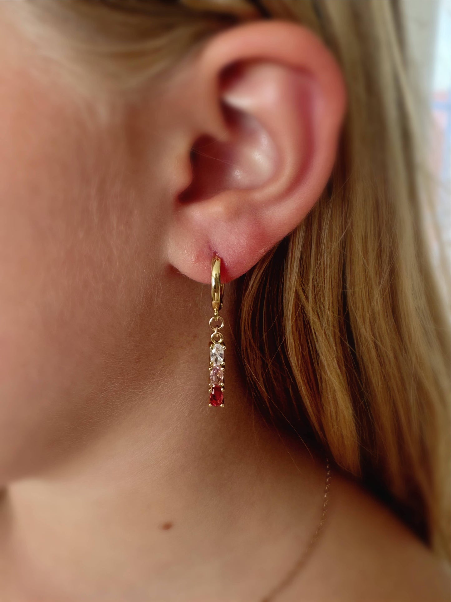Ashley Earrings | Pink