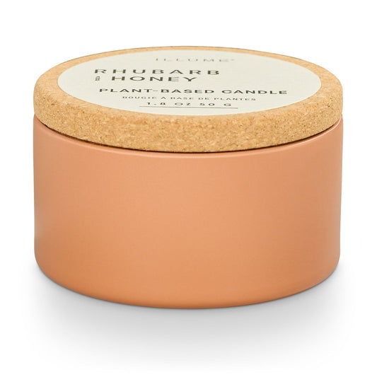 Illume Verde Cork Tin Candle Rhubarb & Honey