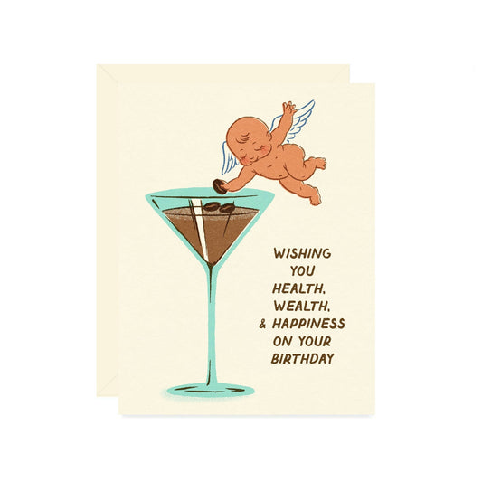 Espresso Martini Birthday Card