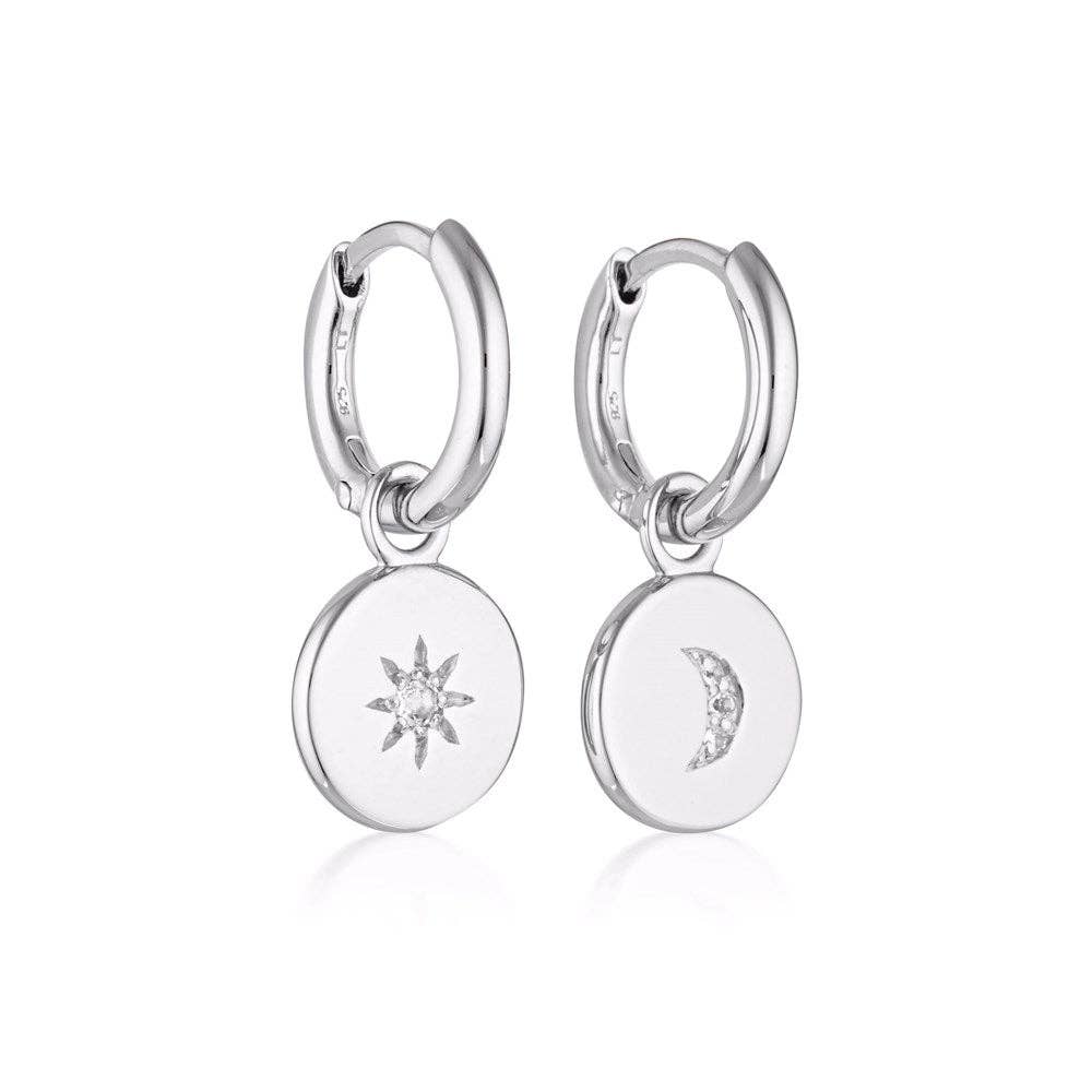 The Luminaries Hoop Earrings: Sterling Silver