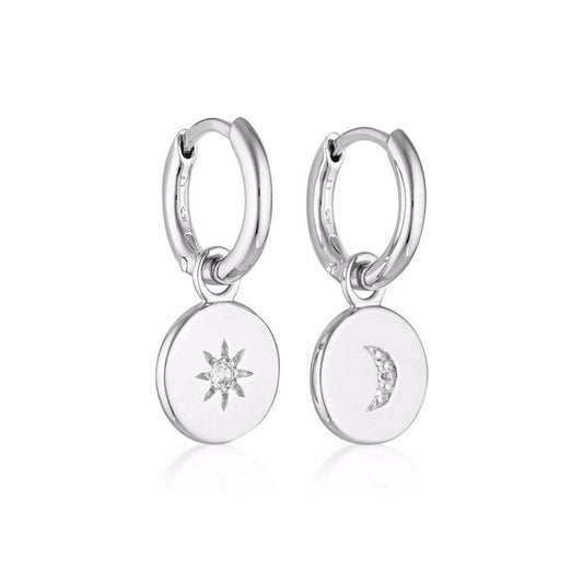 The Luminaries Hoop Earrings: Sterling Silver