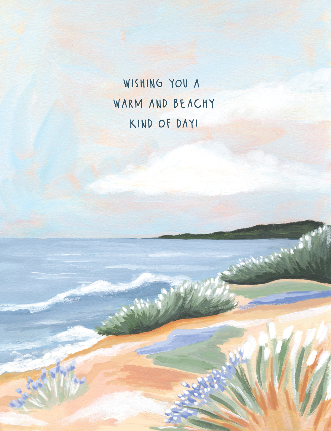 Nautical Scene Ocean Coastal  Birthday Card