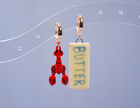 Lobster & Butter Earrings