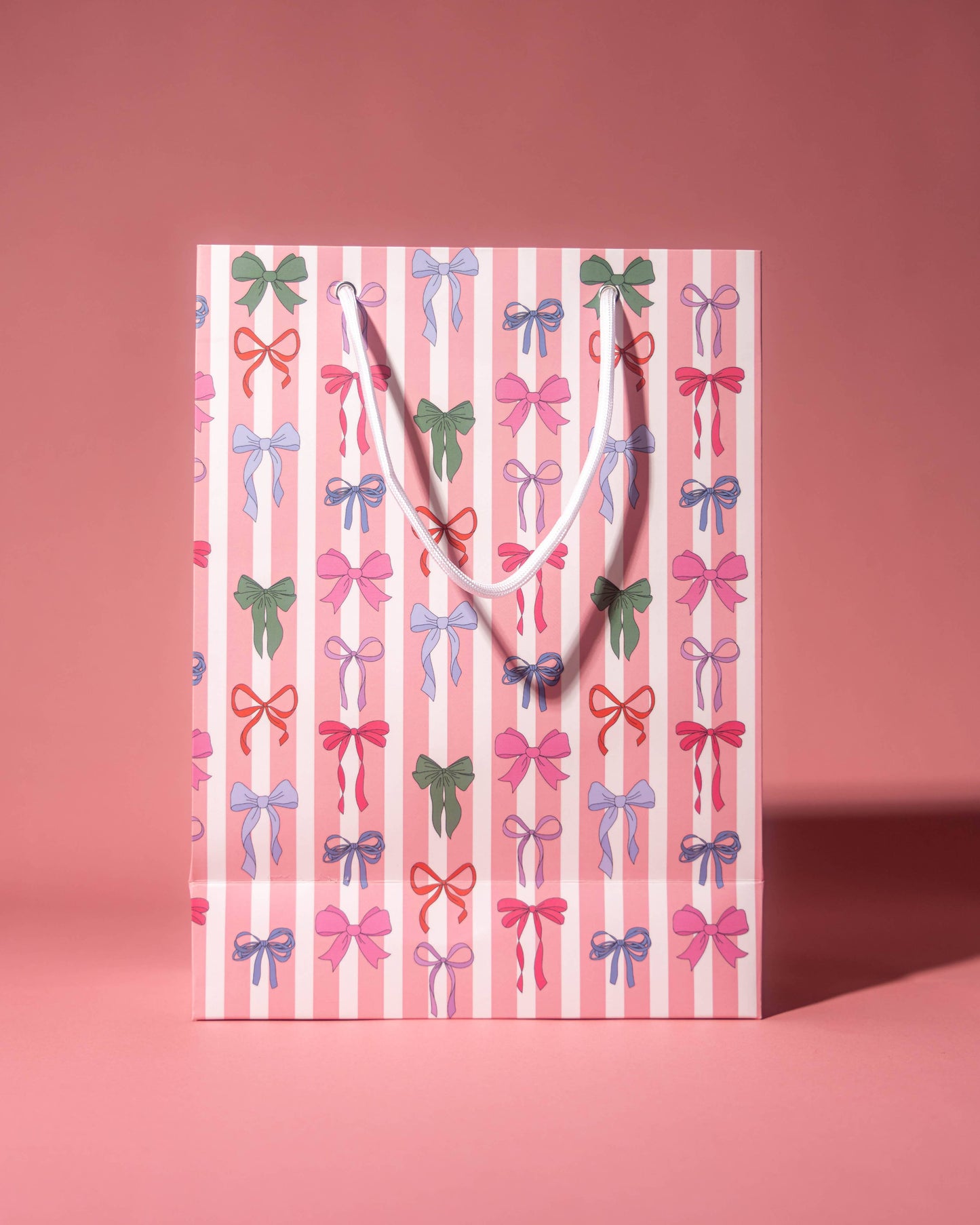 Stripe Bows Gift Bag