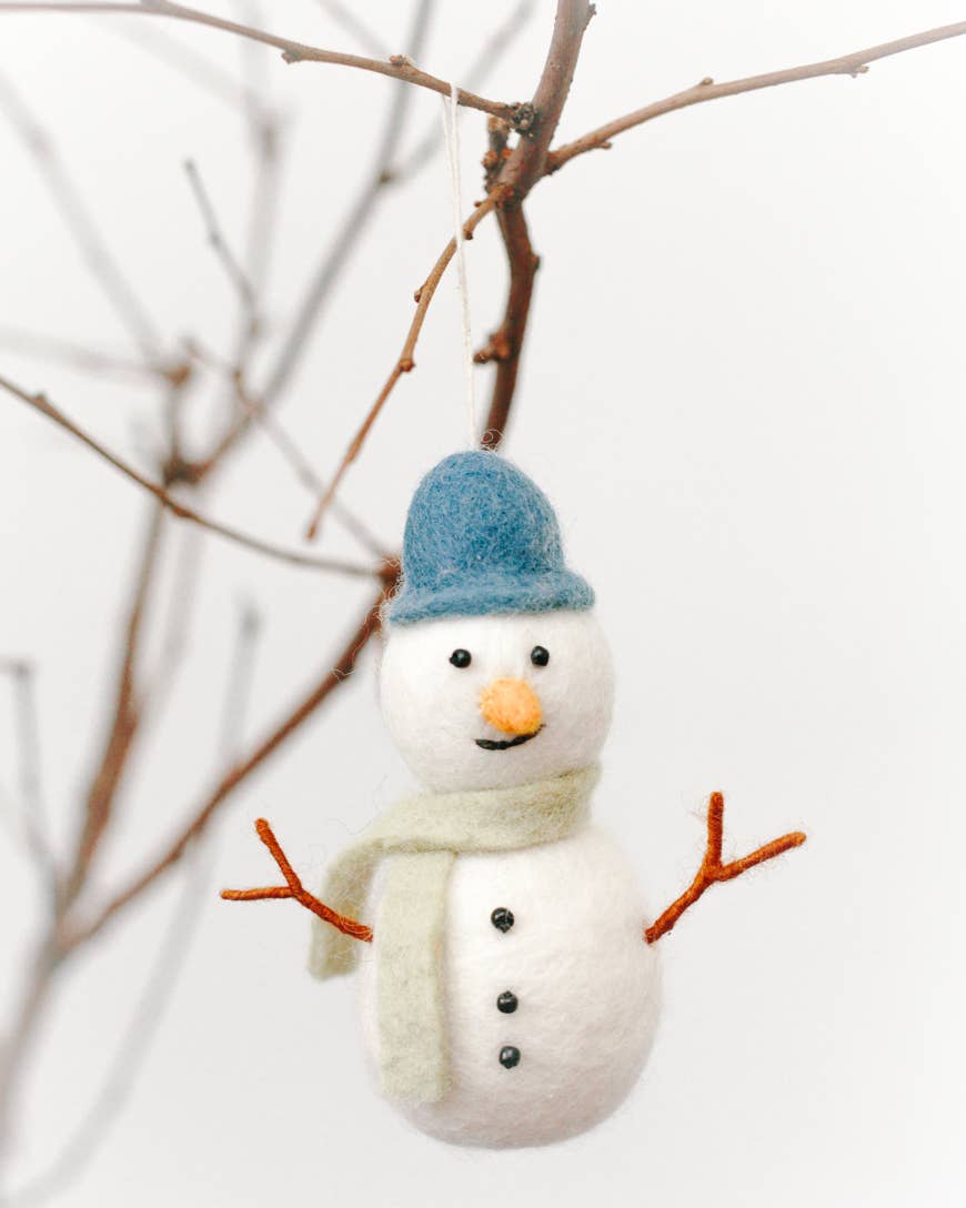 Snowman Felt Ornament