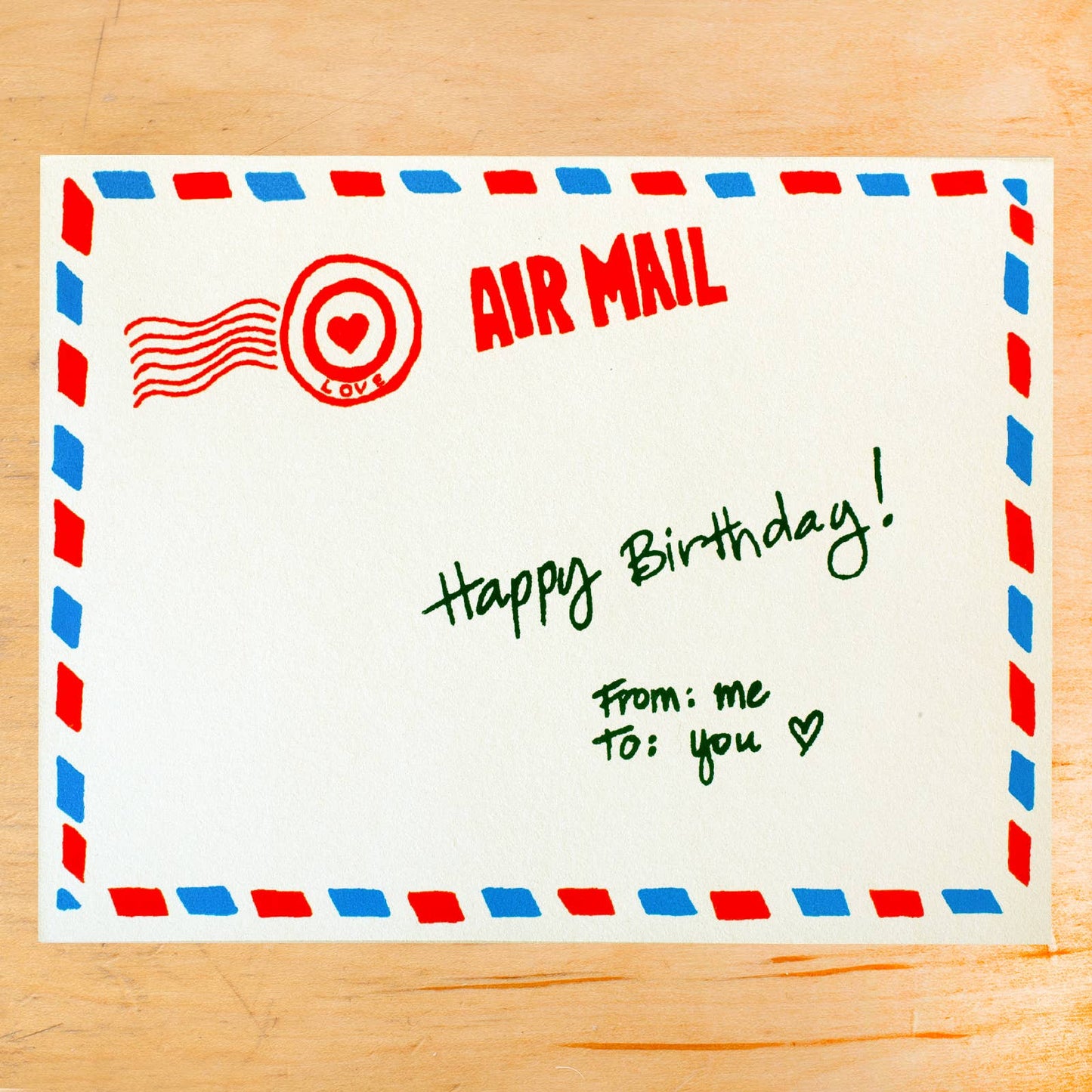 BIRTHDAY ENVELOPE GREETING CARD