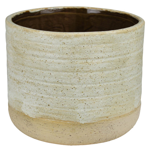 Umbria Ceramic Pot | White