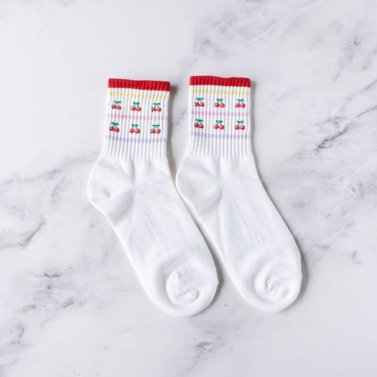 Juicy Fruit Casual Socks | Cherry