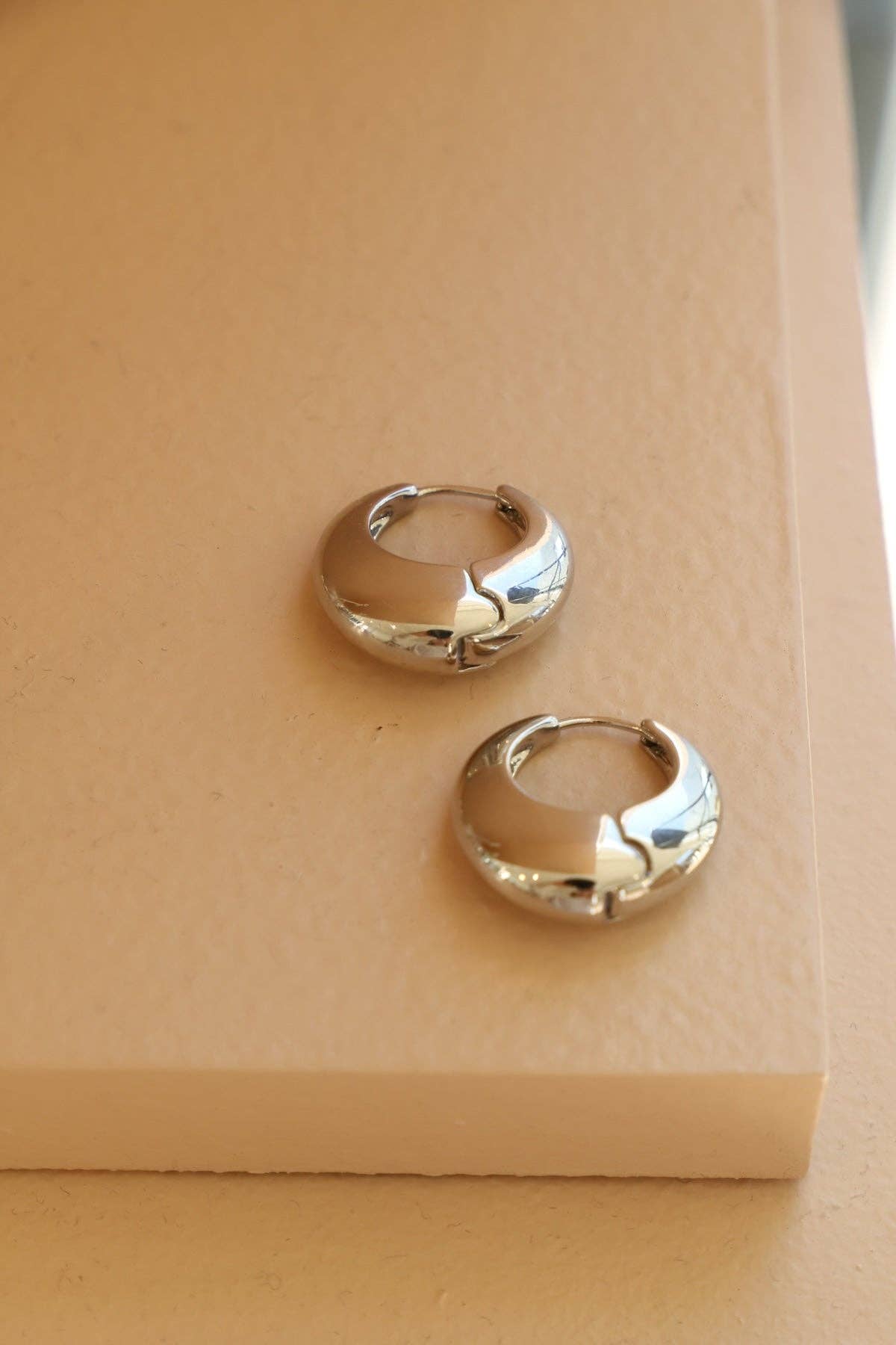 SILVER AMALFI CHUNKY HOOPS | SILVER