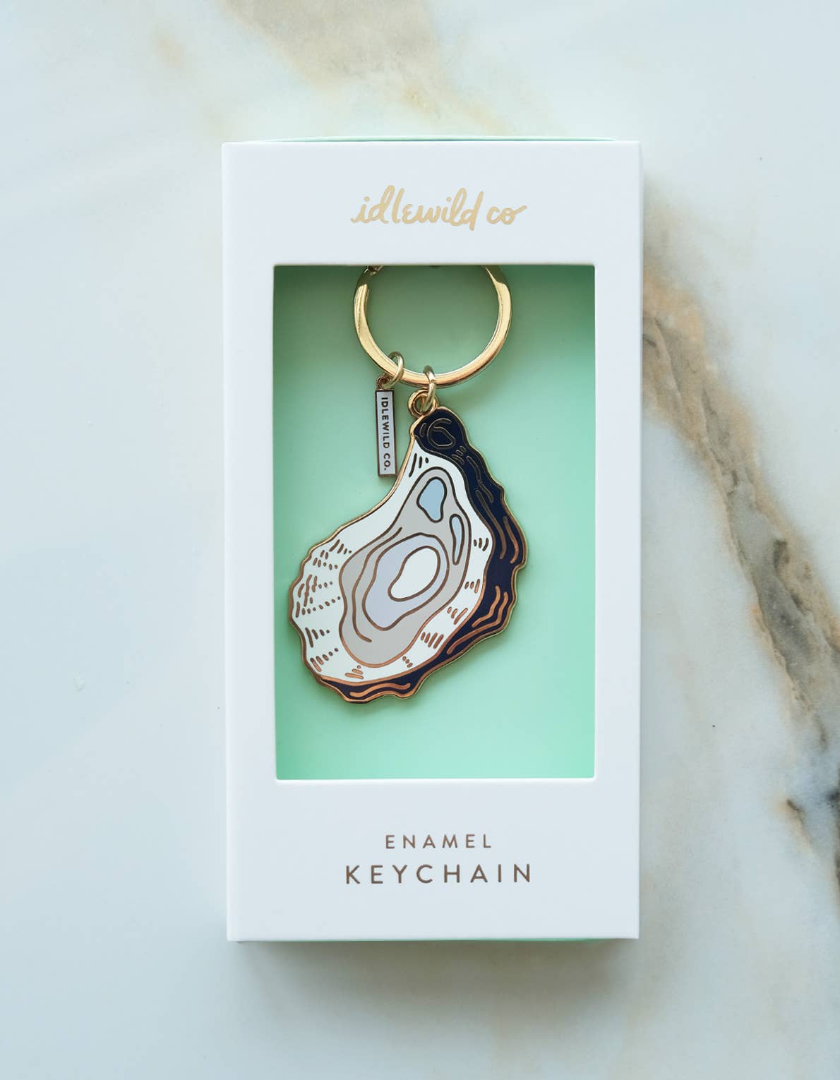 Oyster Enamel Keychain: Unboxed