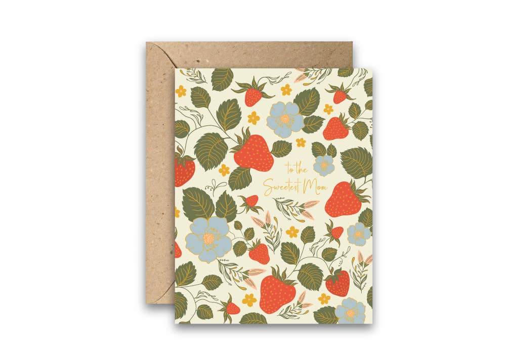 Strawberry Garden Hand-Illustrated Mother’s Day Card