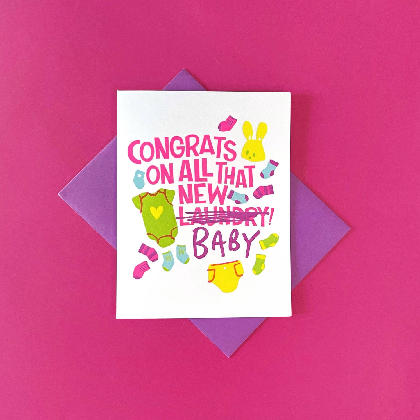 All That Baby - Funny Baby Shower Letterpress