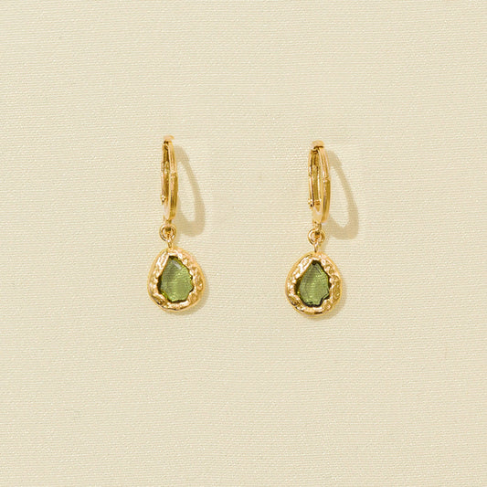 Lysia Dark Green Earrings