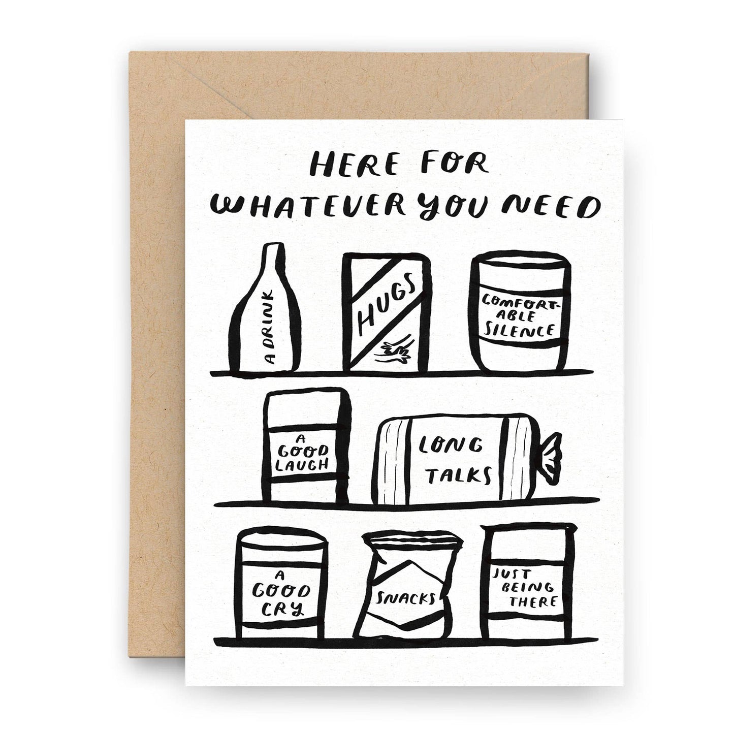 Here For You Pantry Sympathy & Encouragement Card