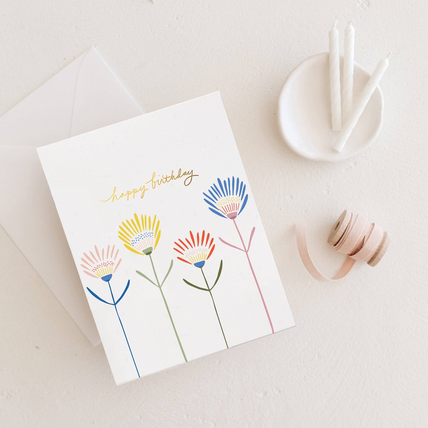 Perky Petals Birthday Card