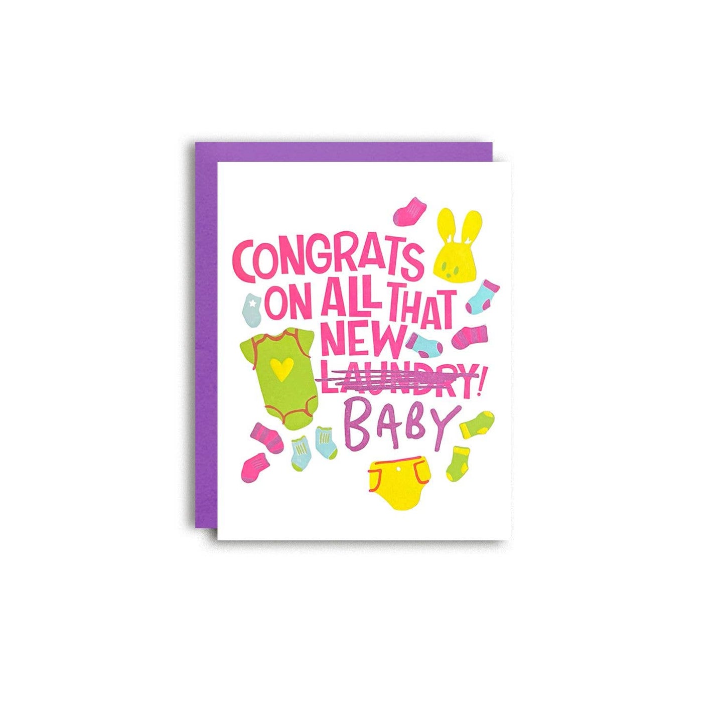 All That Baby - Funny Baby Shower Letterpress