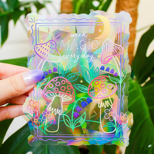 Seek Magic Every Day Rainbow-Making Suncatcher