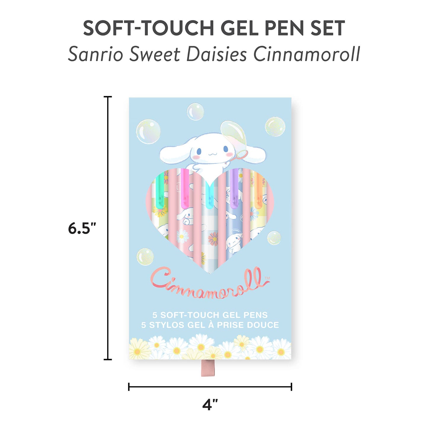 Sanrio Sweet Daisies Cinnamoroll™ Soft-Touch Gel Pen Set