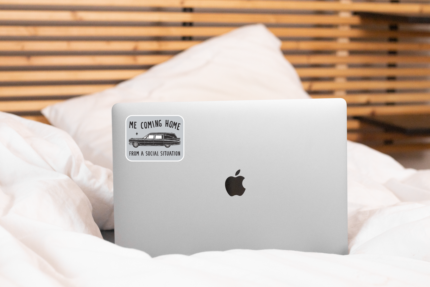 Me Coming Home Sticker - spooky, halloween, anxiety, fall
