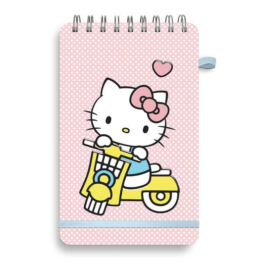 Hello Kitty Classic Pink Top Spiral Notebook with Pen Loop