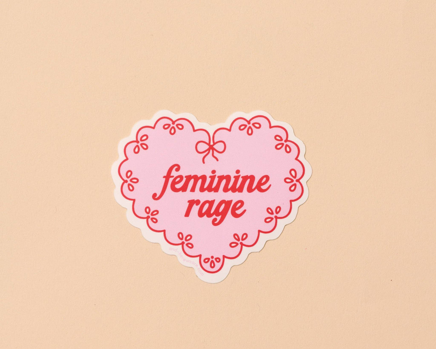 Modern Vinyl Sticker | Feminine Rage