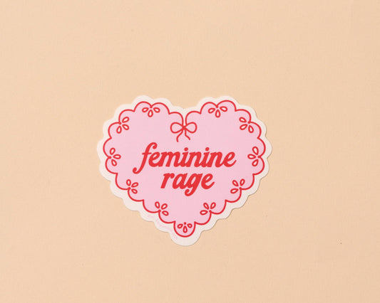 Modern Vinyl Sticker | Feminine Rage