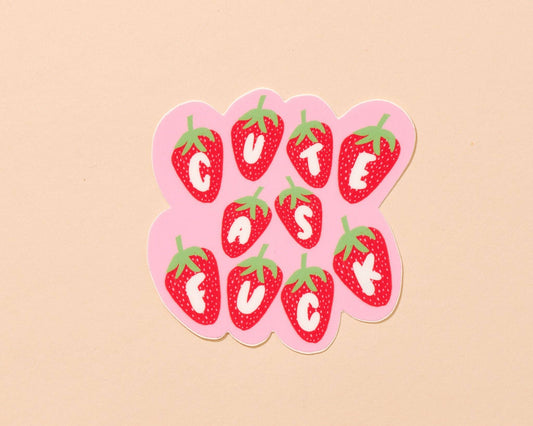 Vinyl Sticker by Your Gal Kiwi | Cute as Fuck