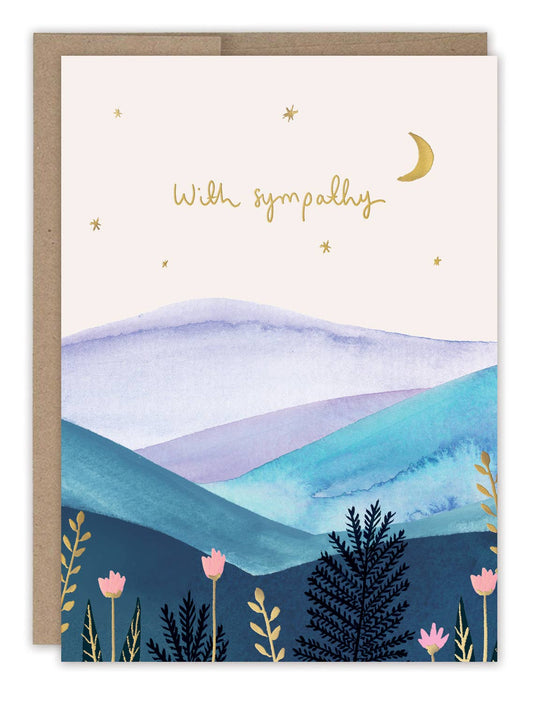 Mountain Landscape Sympathy & Encouragement Card