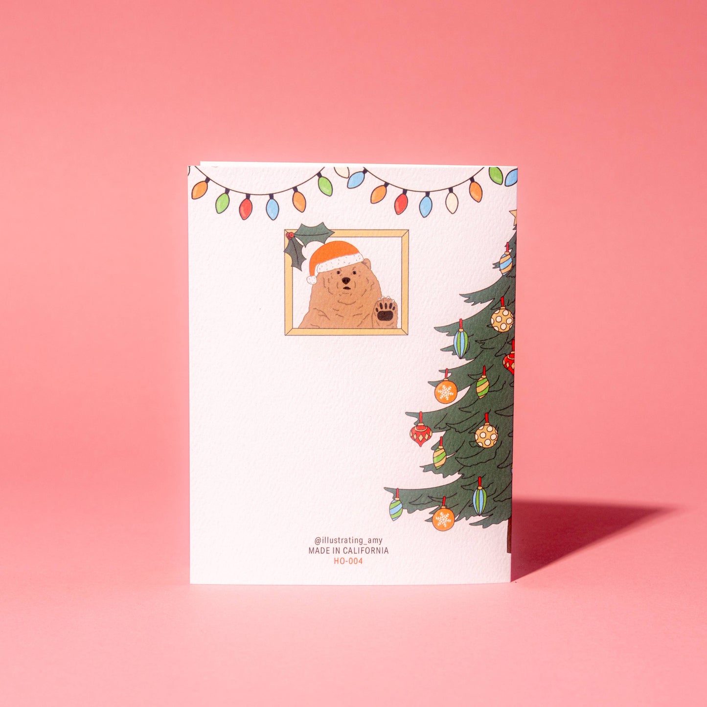 Corgi Fireplace Christmas Card