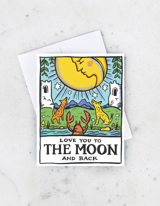 Tarot Moon Love & Friendship Card