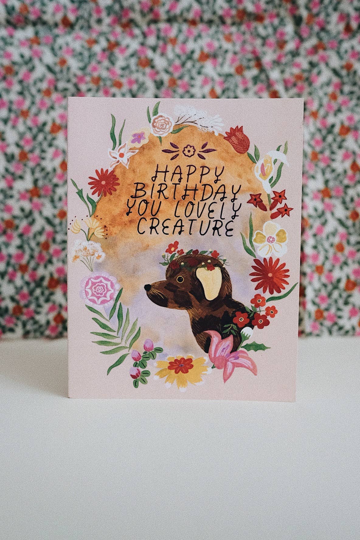 Lovely Creature Birthday Card