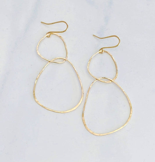 River Rock Earrings | Sterling Silver