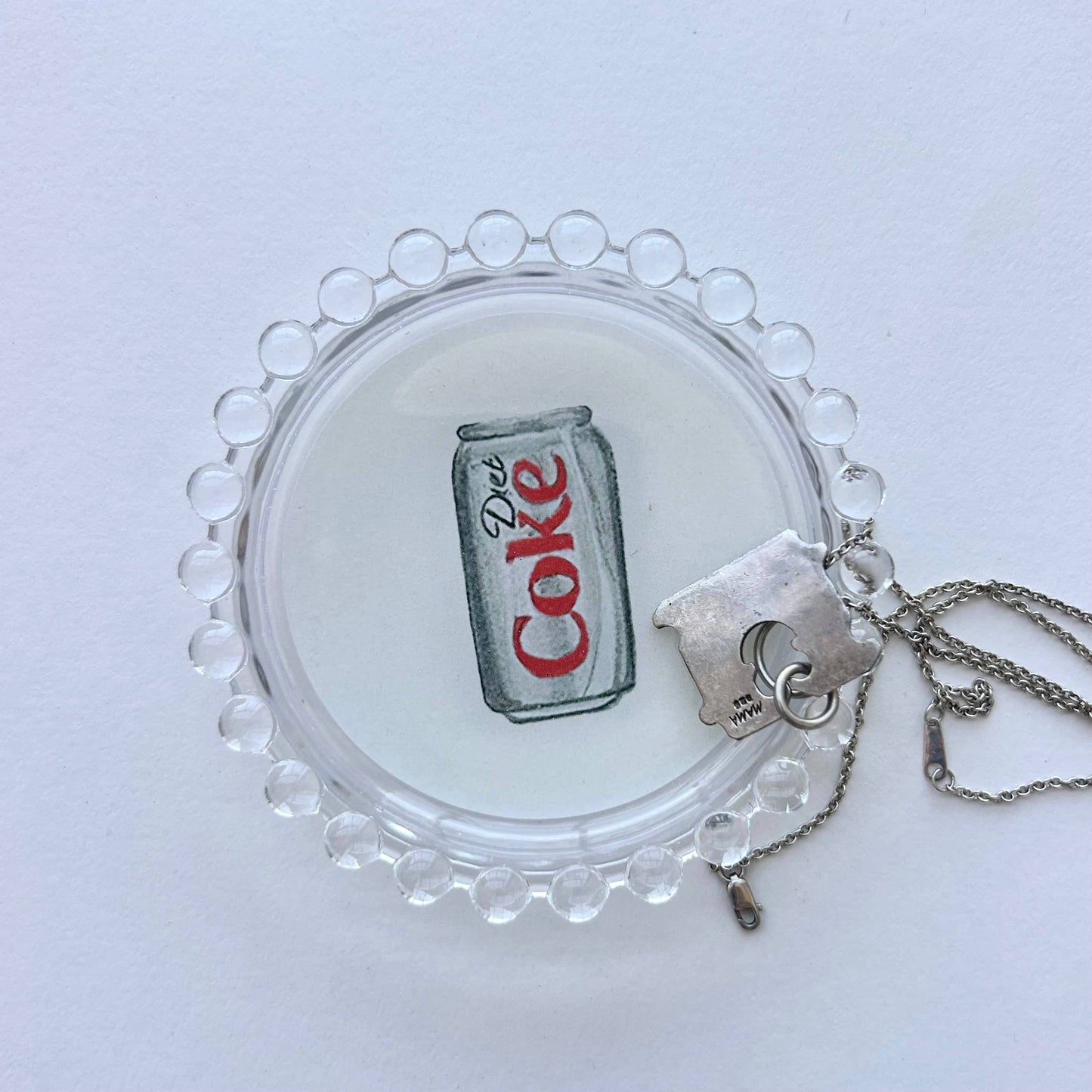 Diet Coke Trinket Dish, 4”: Cream
